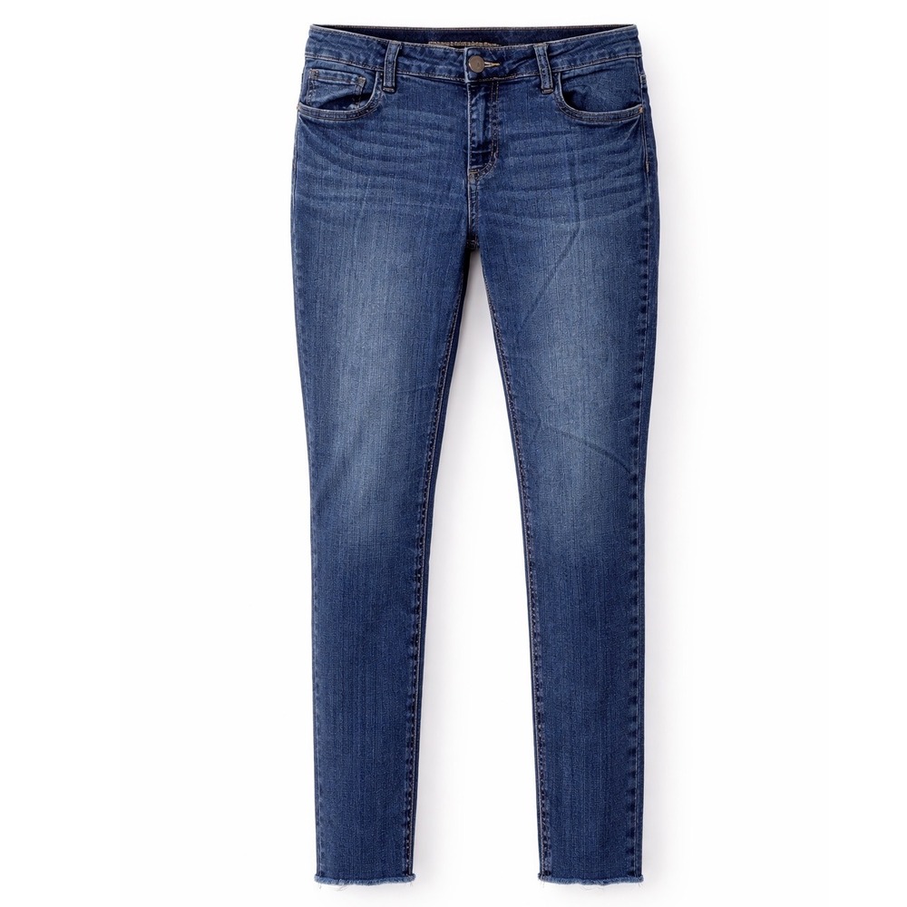 Prosperity Denim Womens Size 31 Skinny Jeans Medium Wash Raw Hem SY006SF